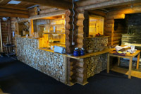 inside the Äkäskero Lodge