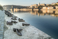 Shoes on the Danube - Jewish Memorial for those who were killed and afterwards kicked in the Danube