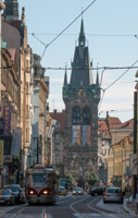 typical tram of Prague
