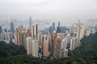 view from Victoria Peak - it was really foggy / smoggy the entire time we were in HK