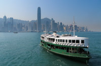 going from Tsim Sha Tsui to downtown by ferry was only 0,2€ - public transportation is ridiculously cheap in HK