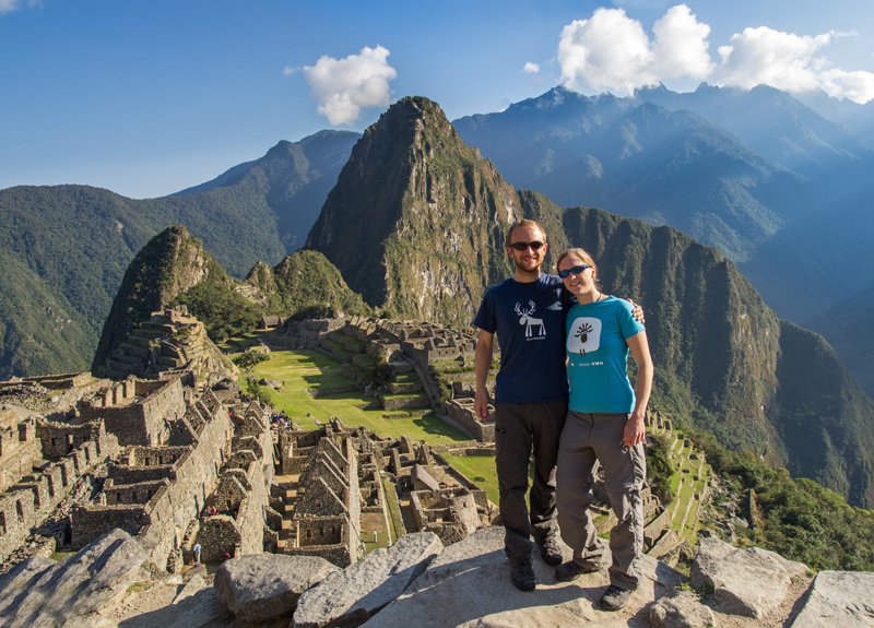us at Machu Picchu