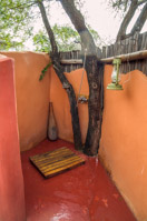 outdoor shower in the Isoitok Camp