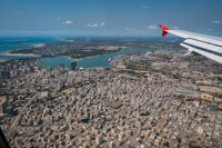 flying into Dar es Salaam