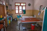 this is the room where they take care of all sorts of wounds, especially burns
