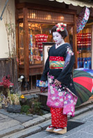 this woman was dressed like a Geisha but was clearly a tourist
